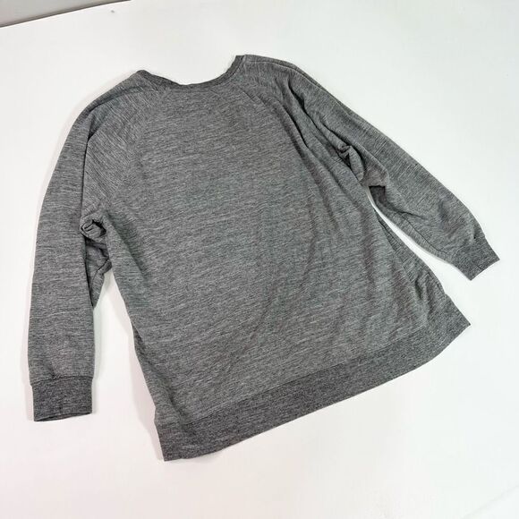 Wildfox Pullover Sweatshirt Women's XL Pour Favor Iridescent Lettering Raglan - Picture 9 of 10